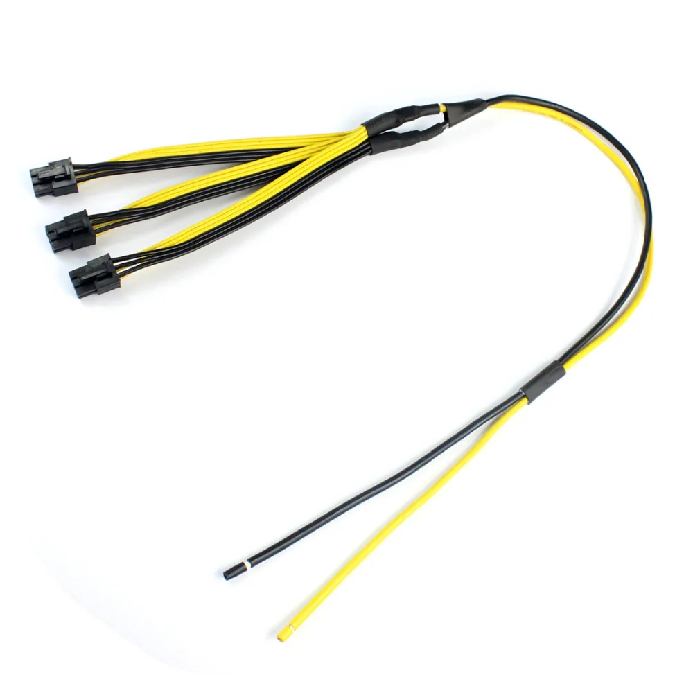 S7/S9 to Triple 3X PCI-E PCIe PCI Express 6Pin Graphics Card Splitter Power Cable Cord for BTC miner Machine 12AWG+18AWG F21511
S7/S9 to Triple 3X PCI-E PCIe PCI Express 6Pin Graphics Card Splitter Power Cable Cord for BTC miner Machine 12AWG+18AWG F21511