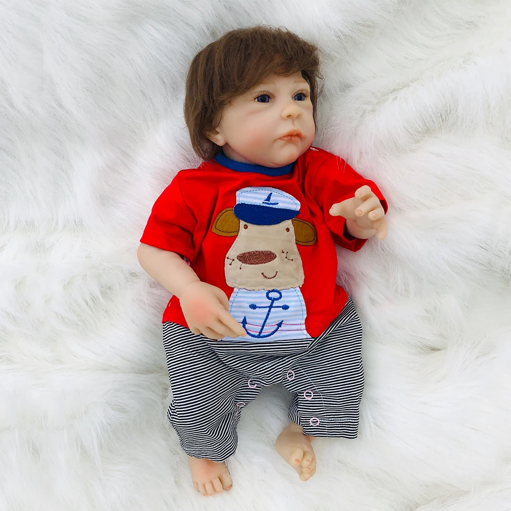 2019 New 18inch Silicone vinyl Reborn Baby Doll Alive Real Touch Bebe Reborn Doll Boneca Toy Child Playmate Baby For Girl
2019 New 18inch Silicone vinyl Reborn Baby Doll Alive Real Touch Bebe Reborn Doll Boneca Toy Child Playmate Baby For Girl