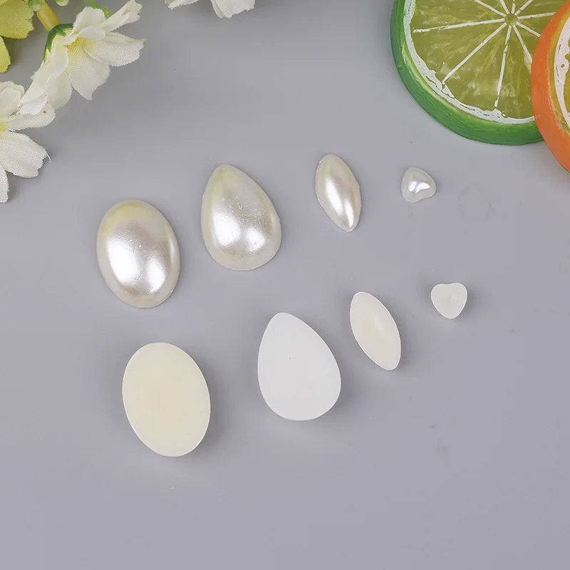 ABS Imitation Pearl Beads Water Drop/Marquise / Heart Shape Half-face Pearl Jewelry Accessories DIY Craft Supplies
ABS Imitation Pearl Beads Water Drop/Marquise / Heart Shape Half-face Pearl Jewelry Accessories DIY Craft Supplies