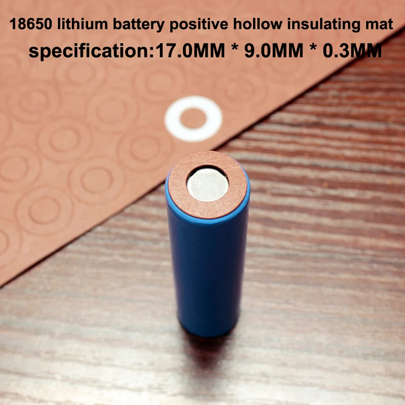 100pcs/lot Lithium Battery 18650 Positive Hollow Insulating Pad Red Flat Tip Insulated Surface Mat Meson 17*9.0*0.3mm
100pcs/lot Lithium Battery 18650 Positive Hollow Insulating Pad Red Flat Tip Insulated Surface Mat Meson 17*9.0*0.3mm