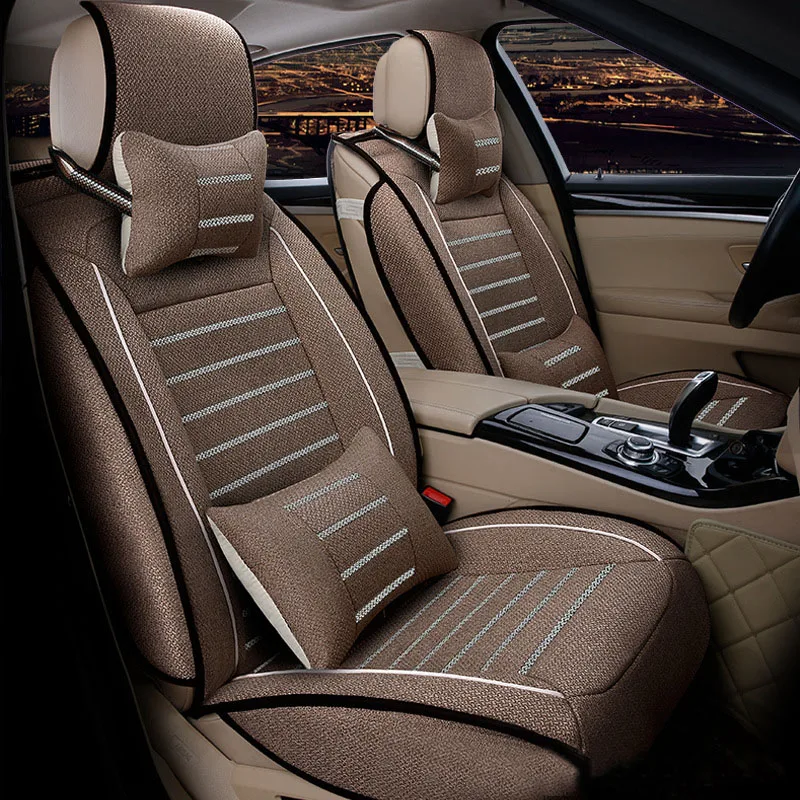 2017 luxury linen Universal car seat cover For BMW E30/34/36/39/46/60/90 f10 f30 x3 x5 x6 ACCESSORIES cushion | Автомобили и