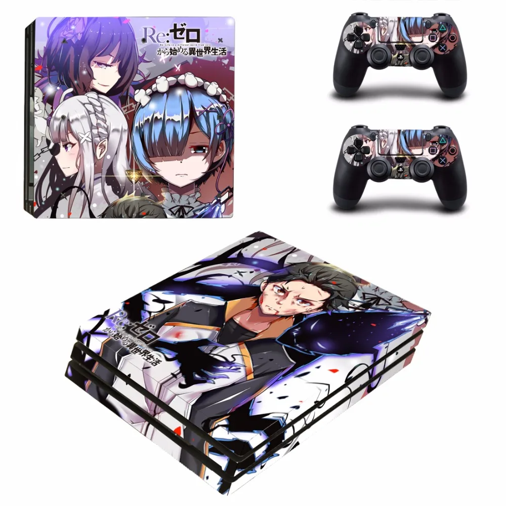 Новая наклейка re zero kara hajimeru isekai seikatsu для консоли Sony Playstation 4 PS4 Pro + контроллер 2 шт. |