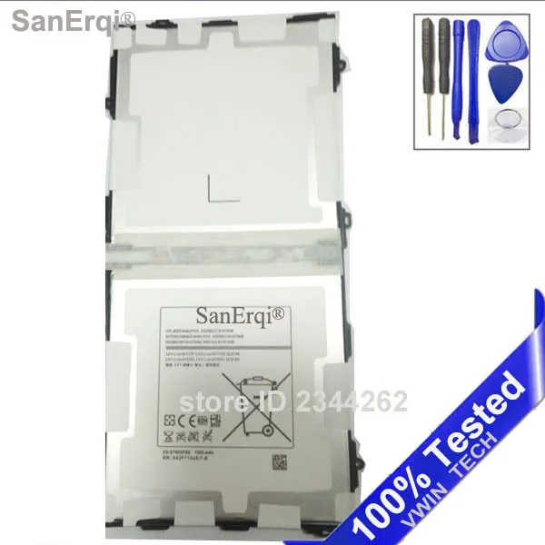 SanErqi 10 шт/партия, планшетный ПК, EB-BT800FBE, аккумулятор 7900 мАч для Samsung Galaxy Tab S 10,5 T800 T801 T805, Бесплатная доставка + Инструменты
SanErqi 10 шт/партия, планшетный ПК, EB-BT800FBE, аккумулятор 7900 мАч для Samsung Galaxy Tab S 10,5 T800 T801 T805, Бесплатная доставка + Инструменты