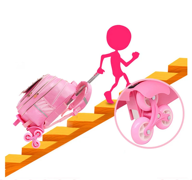 Grades 2-5 waterproof Removable Children School Bags With 6 Wheels Stairs Kids Trolley Schoolbag Book Bags boys girls Backpack
Grades 2-5 waterproof Removable Children School Bags With 6 Wheels Stairs Kids Trolley Schoolbag Book Bags boys girls Backpack