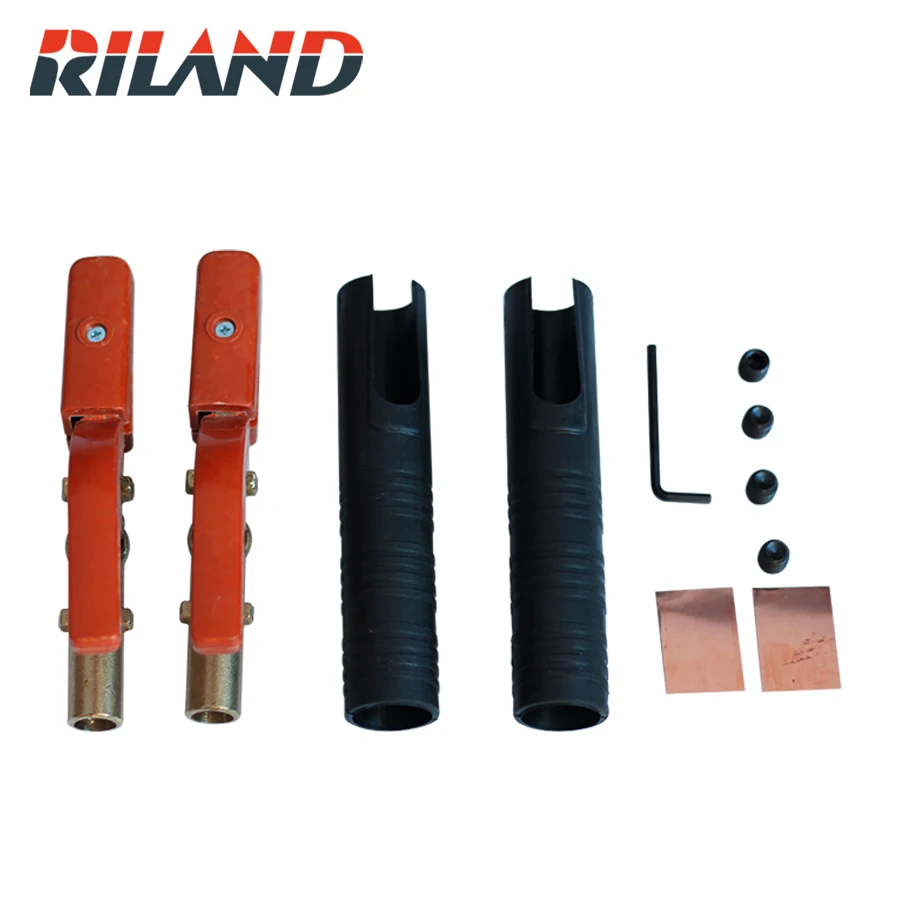 RILAND 300A Electrode Holder 2 Pieces Stick Welding Rod Copper Mini Cable Welding Clamps Stinger Clamp Tool Heat Resistant
RILAND 300A Electrode Holder 2 Pieces Stick Welding Rod Copper Mini Cable Welding Clamps Stinger Clamp Tool Heat Resistant