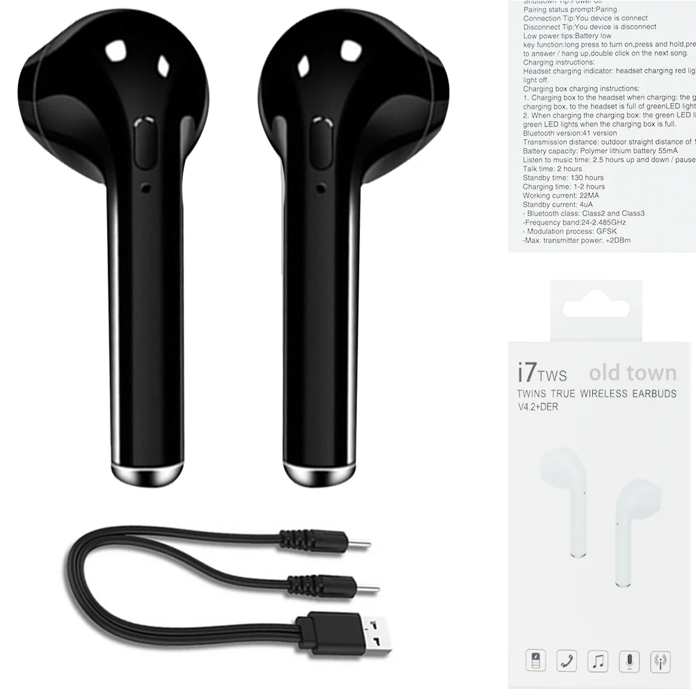 Беспроводные наушники Yuchenge MC i7s Mini Bluetooth для Iphone samsung Xiaomi|Наушники и гарнитуры| |
