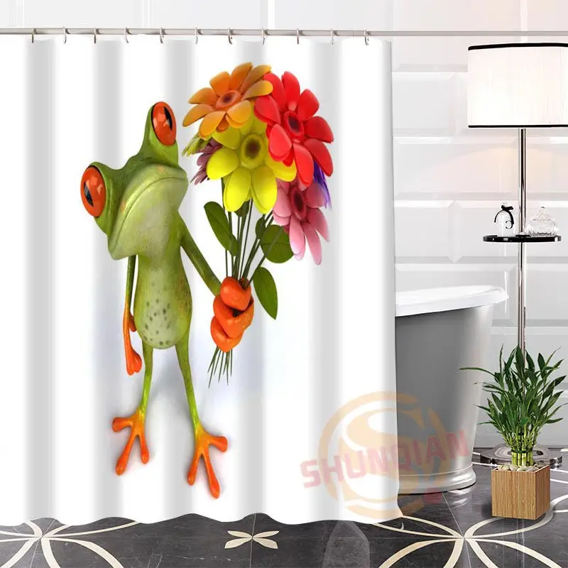 Popular Fashion Eco-friendly Custom Unique Frog#2 Fabric Modern Shower Curtain bathroom With Hooks for yourself H0220-118
Popular Fashion Eco-friendly Custom Unique Frog#2 Fabric Modern Shower Curtain bathroom With Hooks for yourself H0220-118