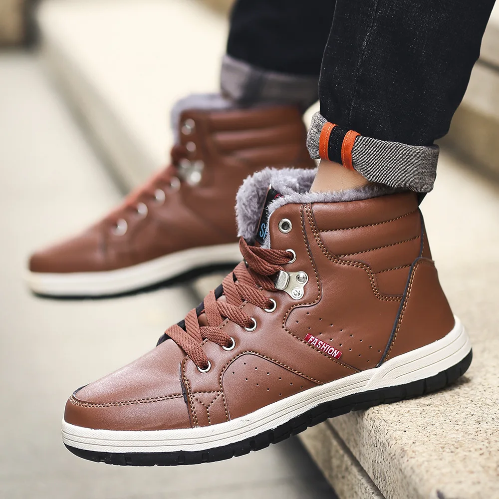 EXCARGO Cotton Padded Shoes Men Sneakers Platform High Top 2019 New Winter Velvet Fur Man Fashion Warm Snow Boots Shoes Sneakers 
EXCARGO Cotton Padded Shoes Men Sneakers Platform High Top 2019 New Winter Velvet Fur Man Fashion Warm Snow Boots Shoes Sneakers