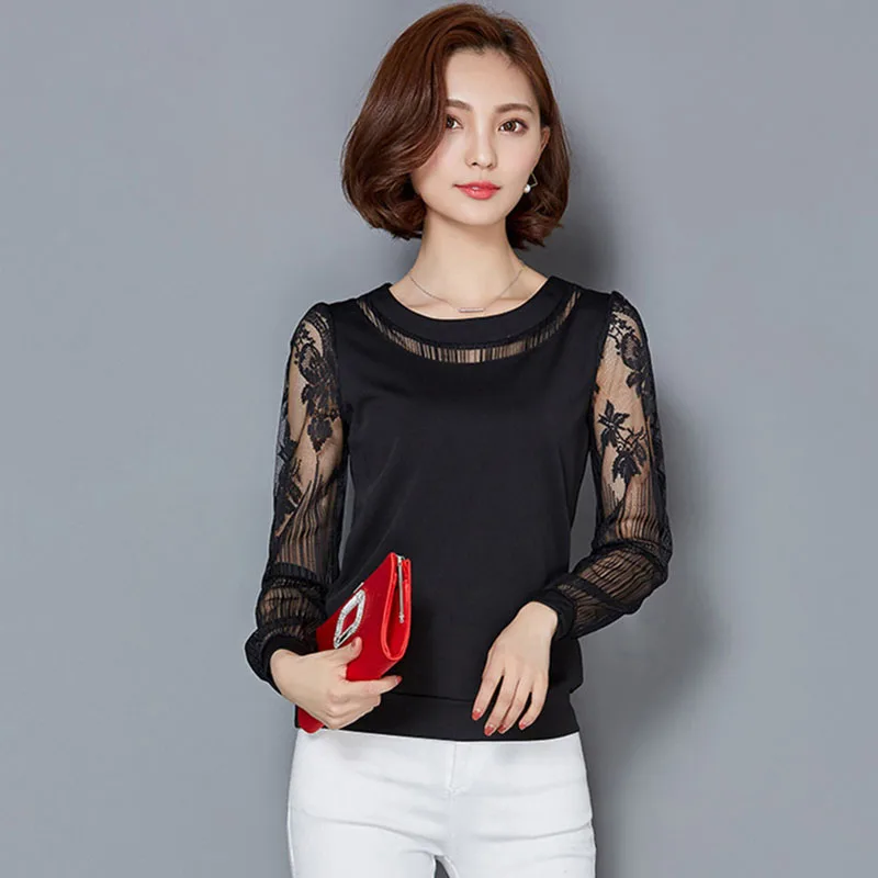 Embroidery Women Mesh Lace Blouses Shirts See Through Style Spring Autumn Long Sleeve Turtleneck Collar Blusas DD1880
Embroidery Women Mesh Lace Blouses Shirts See Through Style Spring Autumn Long Sleeve Turtleneck Collar Blusas DD1880