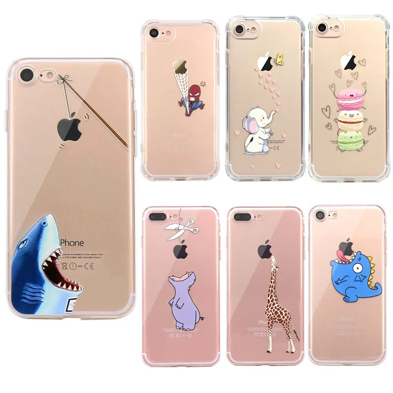 Роскошный 3D милый мультяшный силиконовый чехол для iPhone 6 5s Apple 7 чехлы из мягкого