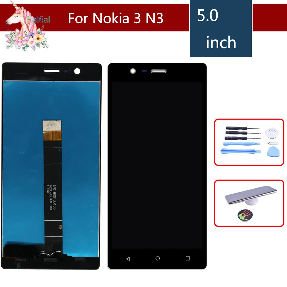 For Nokia 3 LCD 5.0" Display Touch Screen Digitizer Assembly For Nokia3 N3 TA-1032 lcd complete Replacement
For Nokia 3 LCD 5.0" Display Touch Screen Digitizer Assembly For Nokia3 N3 TA-1032 lcd complete Replacement