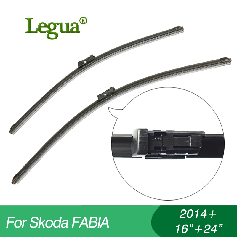 Legua Wiper blades for Skoda FABIA(2014+),16"+24",car wiper,Boneless Soft Wiper Refill, windscreen, Car accessory
Legua Wiper blades for Skoda FABIA(2014+),16"+24",car wiper,Boneless Soft Wiper Refill, windscreen, Car accessory