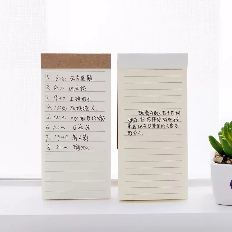 50 sheets pocket size Notepad portable Book Todo list Plan School-supplies Traveler Notebook Journal Daily Planner Organizer
50 sheets pocket size Notepad portable Book Todo list Plan School-supplies Traveler Notebook Journal Daily Planner Organizer