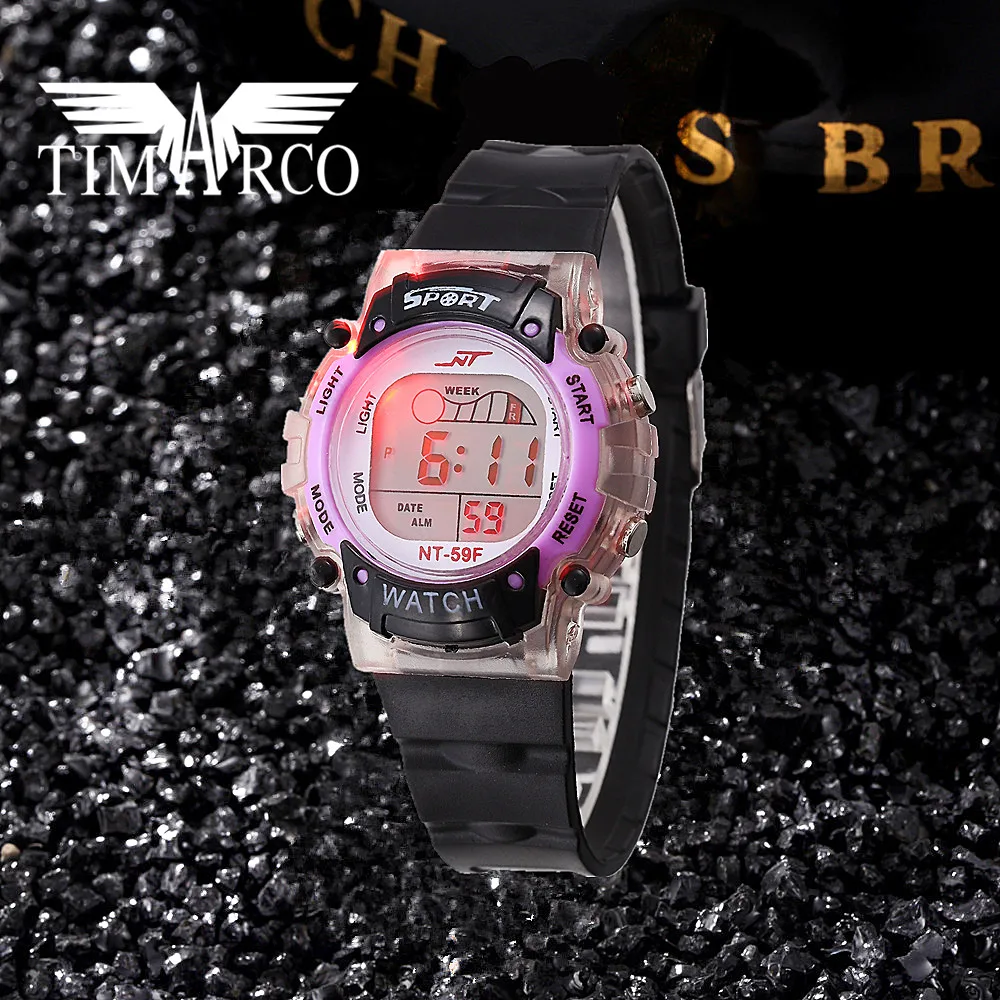 Popular LED Digital Sport Watches Unisex Enfant Ceasuri Daily Waterproof Fashion Leisure Boys Girls Clocks Multi-function Rejor
Popular LED Digital Sport Watches Unisex Enfant Ceasuri Daily Waterproof Fashion Leisure Boys Girls Clocks Multi-function Rejor