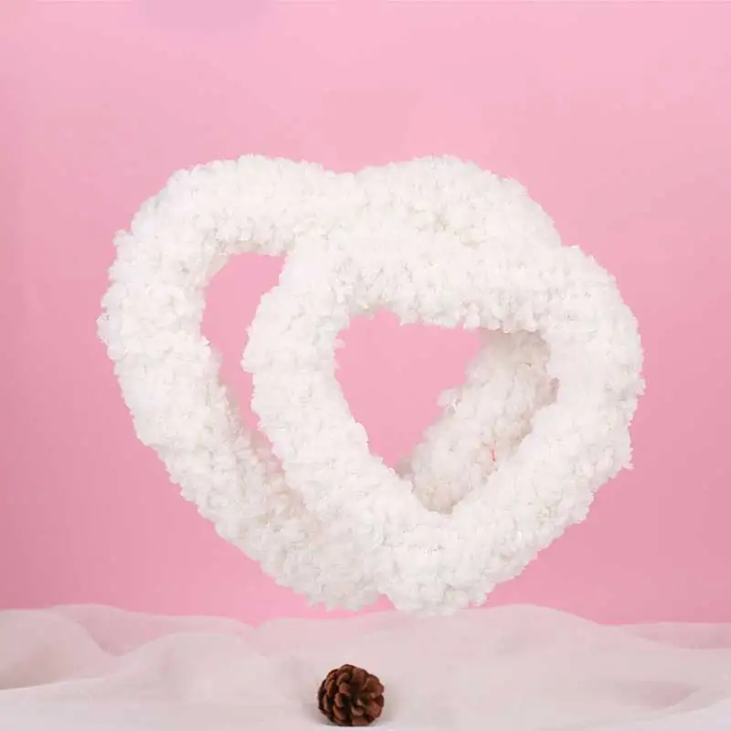 Wedding Garland Decoration Round Heart Cloud Pure White Wool Needle Felt For Women Girls Room Party Door Wall Decoration
Wedding Garland Decoration Round Heart Cloud Pure White Wool Needle Felt For Women Girls Room Party Door Wall Decoration