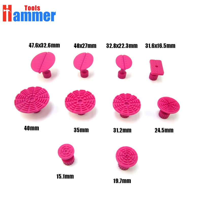 35Pcs Car Paintless Dent Repair dent KING Puller Tools Plastic Glue Tabs Removal Set