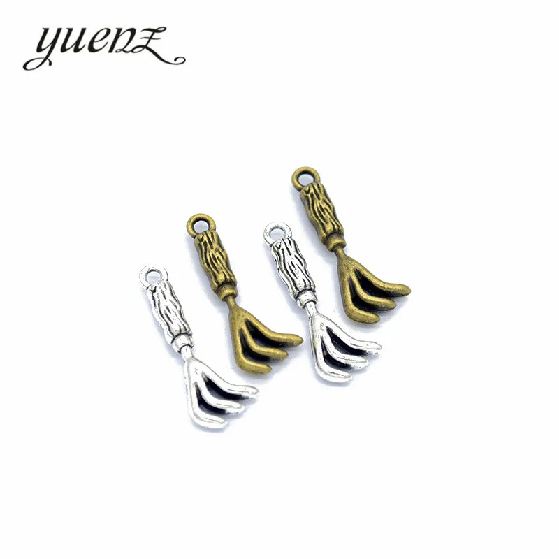 

YuenZ 10pcs Antique silver Plated Zinc Alloy Necklaces Pendants Jewelry harrow Charms Diy Handmade Jewelry Findings 26*10mm J251