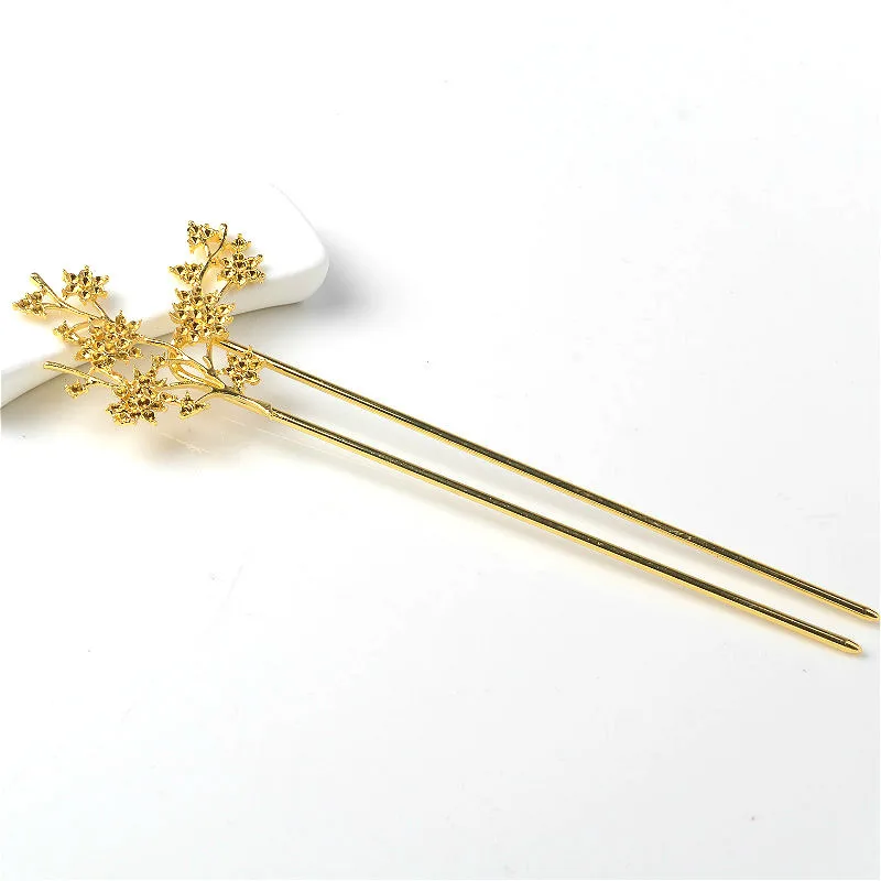 10 PCS 156*48mm Gold Silver Color Metal Branch Hair Sticks Alloy U Shape Hairpin For Women Hairwear Wholesale
10 PCS 156*48mm Gold Silver Color Metal Branch Hair Sticks Alloy U Shape Hairpin For Women Hairwear Wholesale