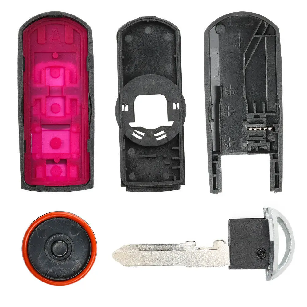 KEYECU 10 Pcs/lot Replacement Remote Car Key Shell Case Fob 4 Button for Mazda 3 6 2014-2018 SKE13D-01
KEYECU 10 Pcs/lot Replacement Remote Car Key Shell Case Fob 4 Button for Mazda 3 6 2014-2018 SKE13D-01