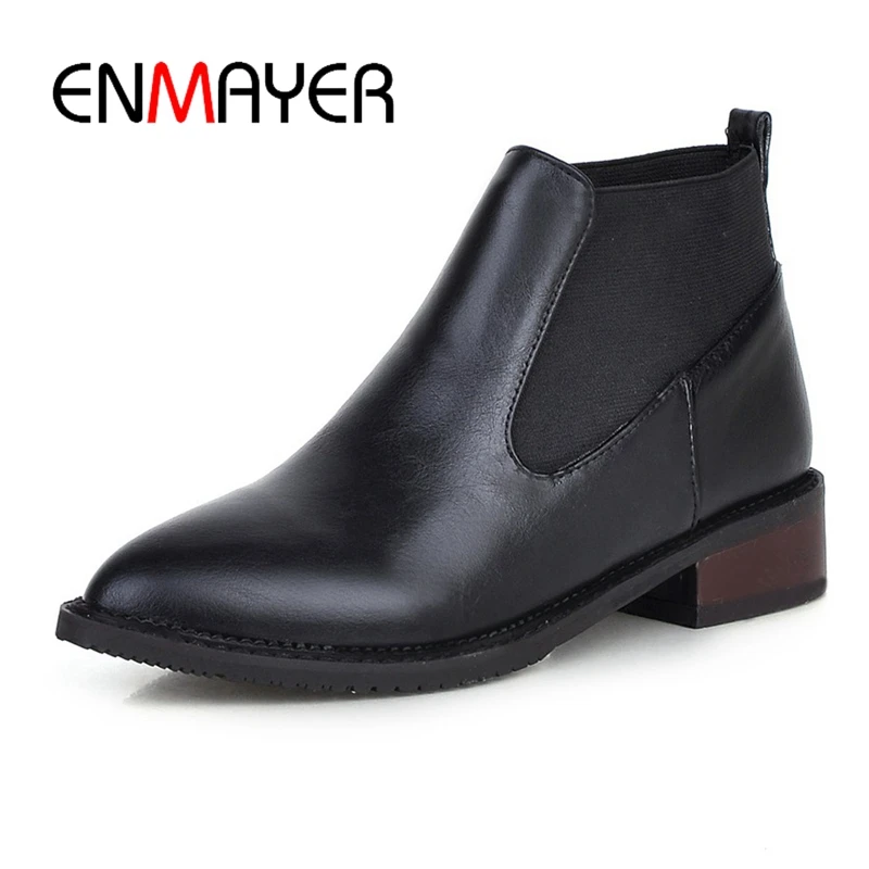 ENMAYER New Fashion women Classic pointed toe ankle strap lady shallow slip-on boots Big size 34-43 ZYL230
ENMAYER New Fashion women Classic pointed toe ankle strap lady shallow slip-on boots Big size 34-43 ZYL230