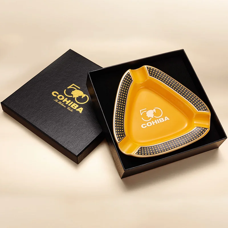 Cohiba Cigar Ashtray Classic Small Ceramic Cigar Ashtray 3 Holder Cigarette Ash Tray CE-0025
Cohiba Cigar Ashtray Classic Small Ceramic Cigar Ashtray 3 Holder Cigarette Ash Tray CE-0025