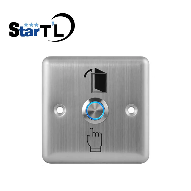 NO NC COM Square stainless steel exit button with LED Indicator Light 12V with for Access control system
NO NC COM Square stainless steel exit button with LED Indicator Light 12V with for Access control system