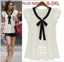 New 2014 S-3XL summer fashion shirts women's plus size chiffon shirt short-sleeve top women's blouse #D6120
New 2014 S-3XL summer fashion shirts women's plus size chiffon shirt short-sleeve top women's blouse #D6120