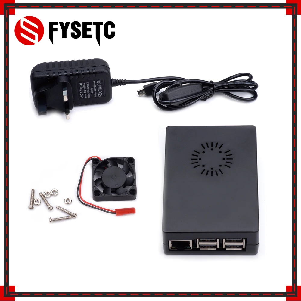 Raspberry Pi3 Model B+ ABS Case Black Plastic Box + Cooling Fan + 5V 3A Adapter EU US UK AU Compatible Raspberry Pi 3B+
Raspberry Pi3 Model B+ ABS Case Black Plastic Box + Cooling Fan + 5V 3A Adapter EU US UK AU Compatible Raspberry Pi 3B+