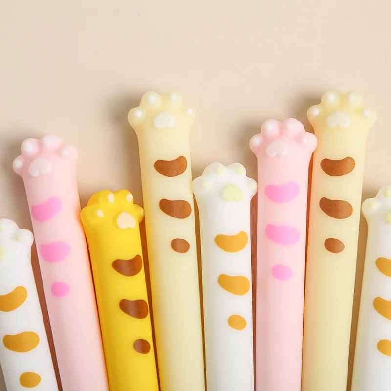 4 pcs Kawaii cat paw gel pen set Cartoon kitties 0.5mm Black color pens writing teacher gift Stationery Office School F621
4 pcs Kawaii cat paw gel pen set Cartoon kitties 0.5mm Black color pens writing teacher gift Stationery Office School F621