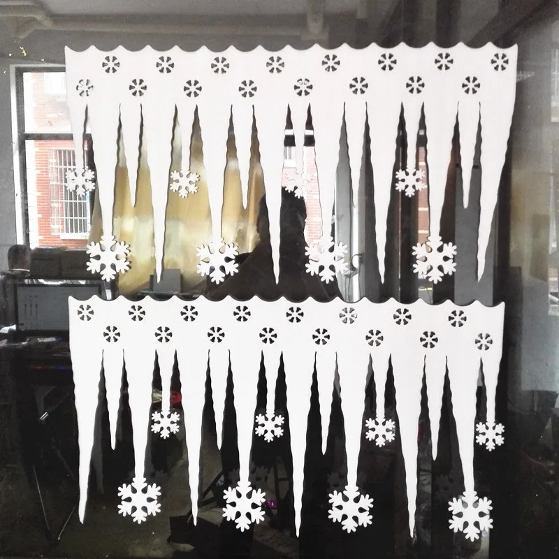 36x66 2 шт. пенопластовые белые ледяные полоски сосульки снежинки подвесные