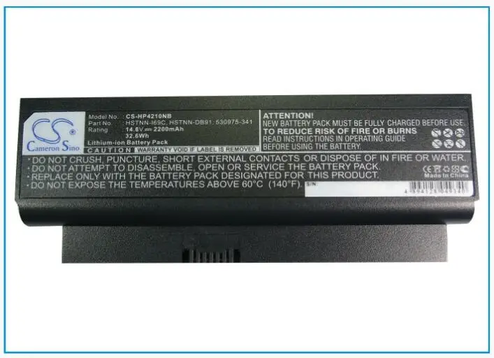 Cameron Sino 2200mAh battery for HP Probook 4210S 4310S ProBook 4311 4311S 530974-251 530974-261 530974-321
Cameron Sino 2200mAh battery for HP Probook 4210S 4310S ProBook 4311 4311S 530974-251 530974-261 530974-321
