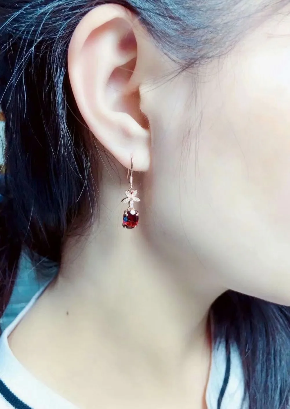 SHILOVEM 925 sterling silver Natural garnet Drop earrings fine Jewelry women wedding wholesale new gift mj060892ags
SHILOVEM 925 sterling silver Natural garnet Drop earrings fine Jewelry women wedding wholesale new gift mj060892ags