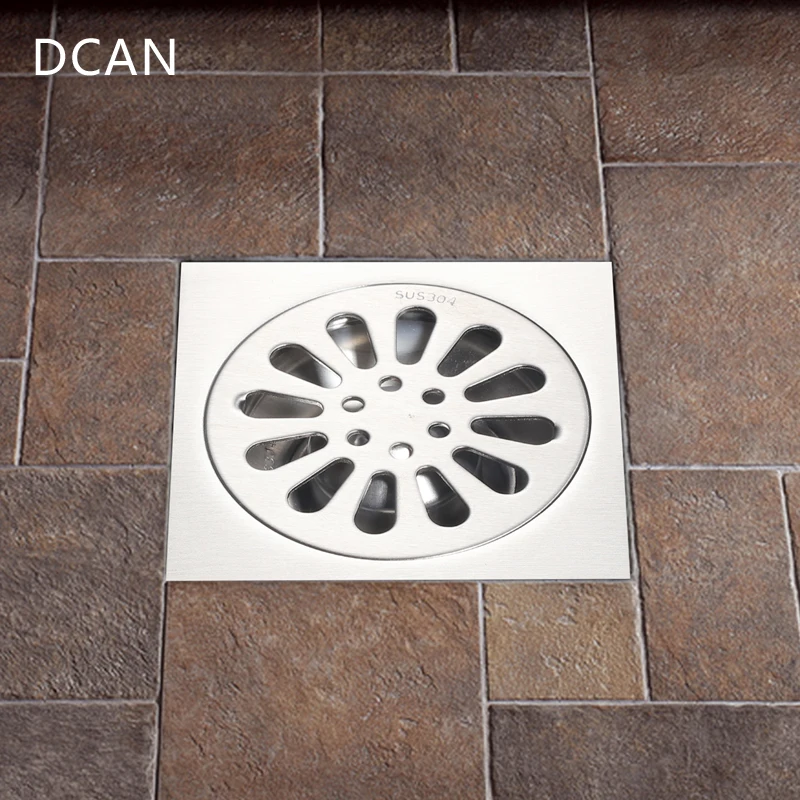 Фото DCAN напольный слив SUS304 квадратная сливная терка для душа вставка плитки