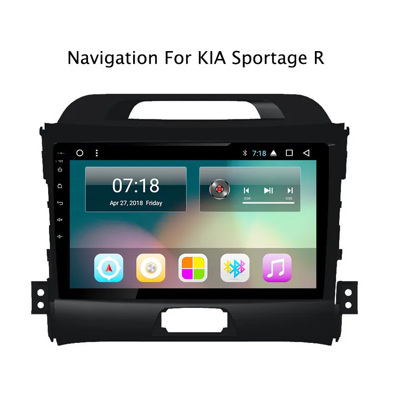 NaviTopia 2G RAM 32G ROM Android 7 1/8 1 Автомобильный мультимедийный аудио для Kia Sportage R 2016-2010 gps