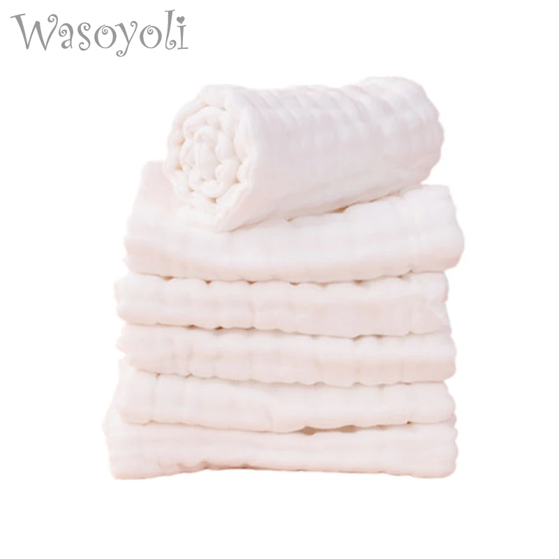 Wasoyoli 5 Peices / Lot White Burp Cloth Natural Size 14x40cm 12 layers 100% Muslin Cotton Infant Feeding Face Washing
Wasoyoli 5 Peices / Lot White Burp Cloth Natural Size 14x40cm 12 layers 100% Muslin Cotton Infant Feeding Face Washing