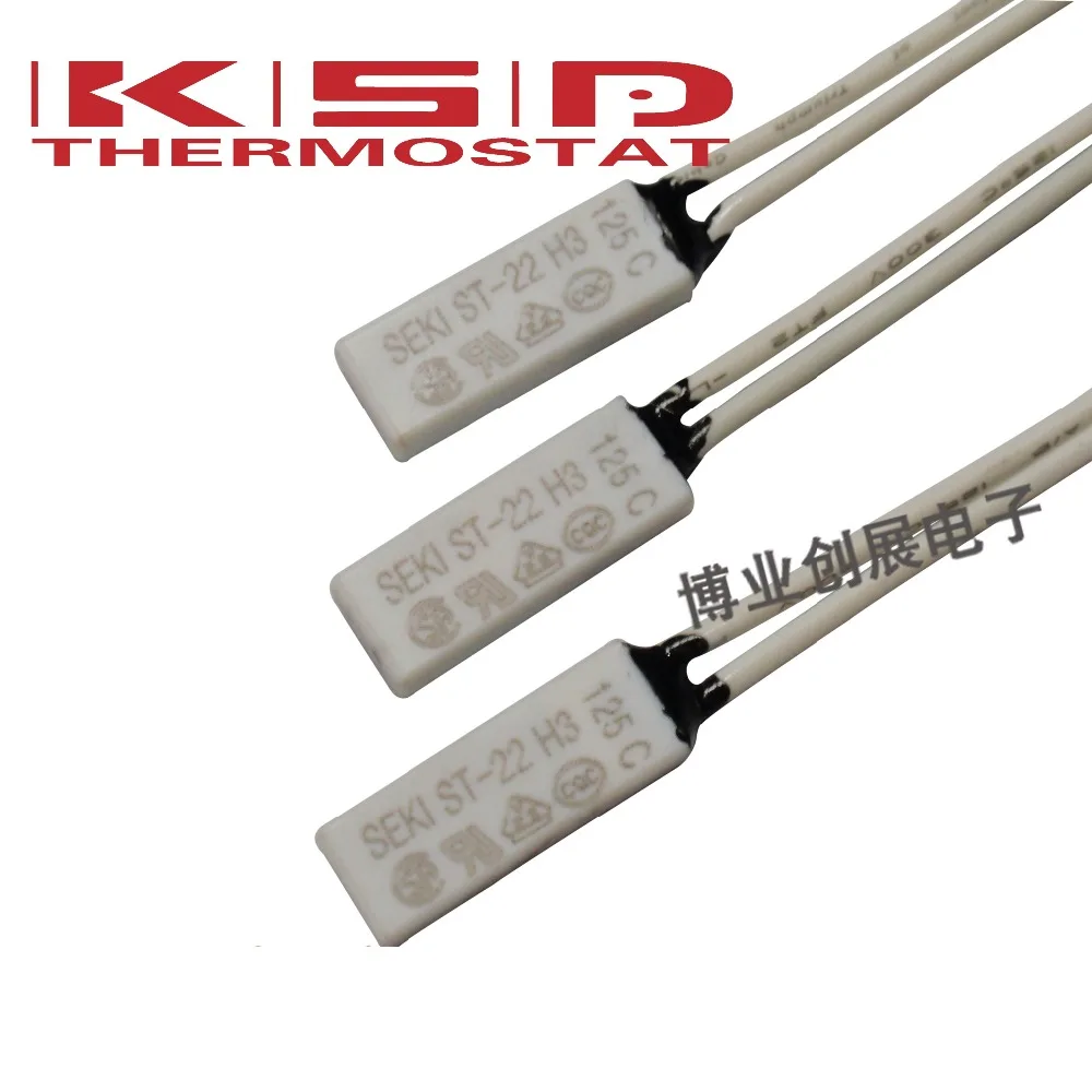 50pcs/ST-22 50-150 Degrees 5A250V Normally closed N.C Thermal protector Temperature control switch Thermostat 60/65/70/75/80/85
50pcs/ST-22 50-150 Degrees 5A250V Normally closed N.C Thermal protector Temperature control switch Thermostat 60/65/70/75/80/85