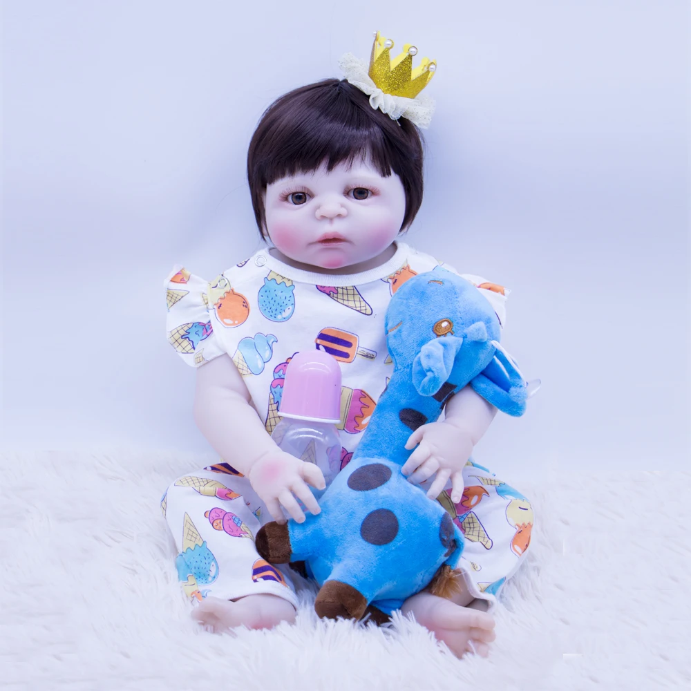 DOLLMAI Reborn Baby Lifelike 22 inch Girl Princess with Plush Toys Kids Playmate Babe Boneca cute play house toy doll girls gift
DOLLMAI Reborn Baby Lifelike 22 inch Girl Princess with Plush Toys Kids Playmate Babe Boneca cute play house toy doll girls gift
