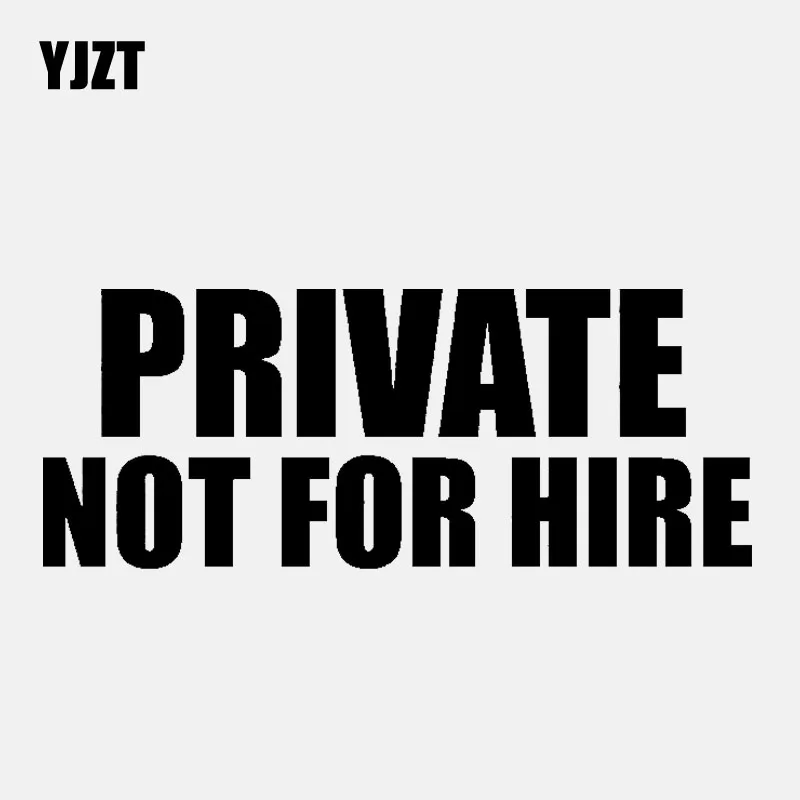 YJZT 13.5CM*5.3CM PRIVATE NOT FOR HIRE Vinyl Decal Car Sticker Diesel Truck Black/Silver C3-1026
YJZT 13.5CM*5.3CM PRIVATE NOT FOR HIRE Vinyl Decal Car Sticker Diesel Truck Black/Silver C3-1026