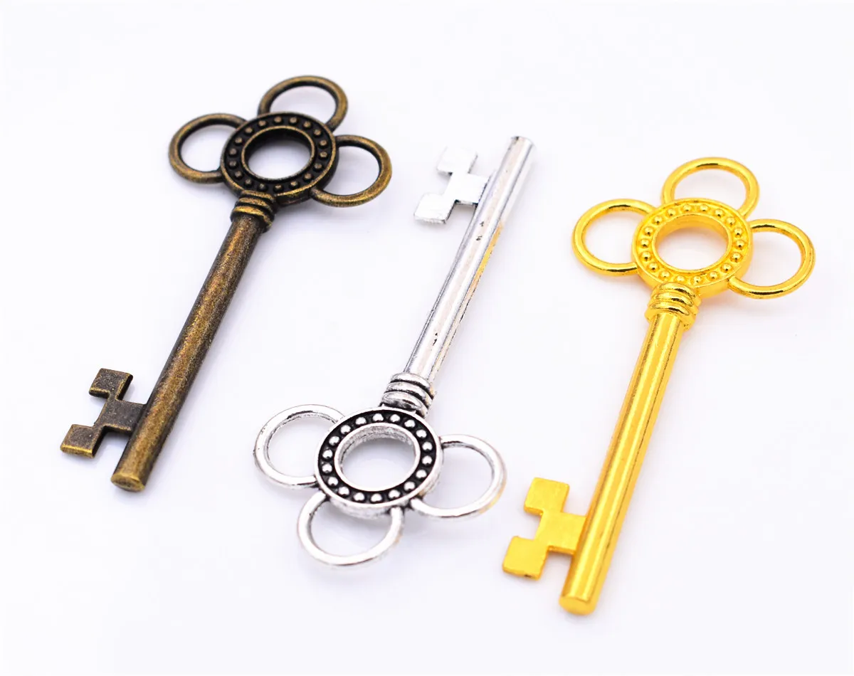 NEW 63x28x5mm 5pcs/lot Three Colors Plated Key Charms Pendant DIY Handmade Jewelry Accessories
NEW 63x28x5mm 5pcs/lot Three Colors Plated Key Charms Pendant DIY Handmade Jewelry Accessories