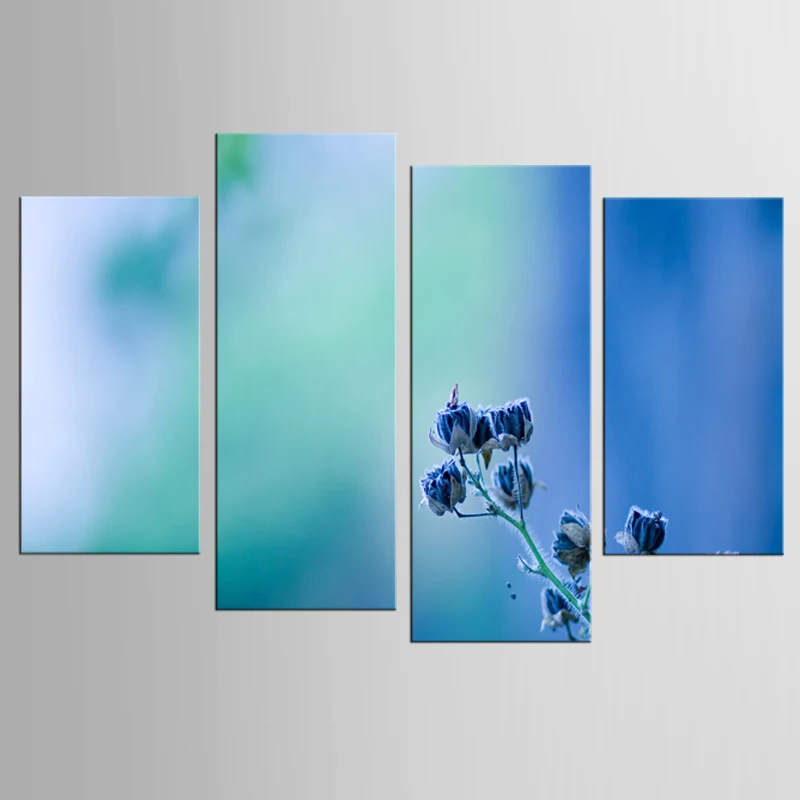 4 panel Hot Sell Modern Wall Painting blue Roses Flower Home Decorative home Art Picture Paint on Canvas Prints
4 panel Hot Sell Modern Wall Painting blue Roses Flower Home Decorative home Art Picture Paint on Canvas Prints