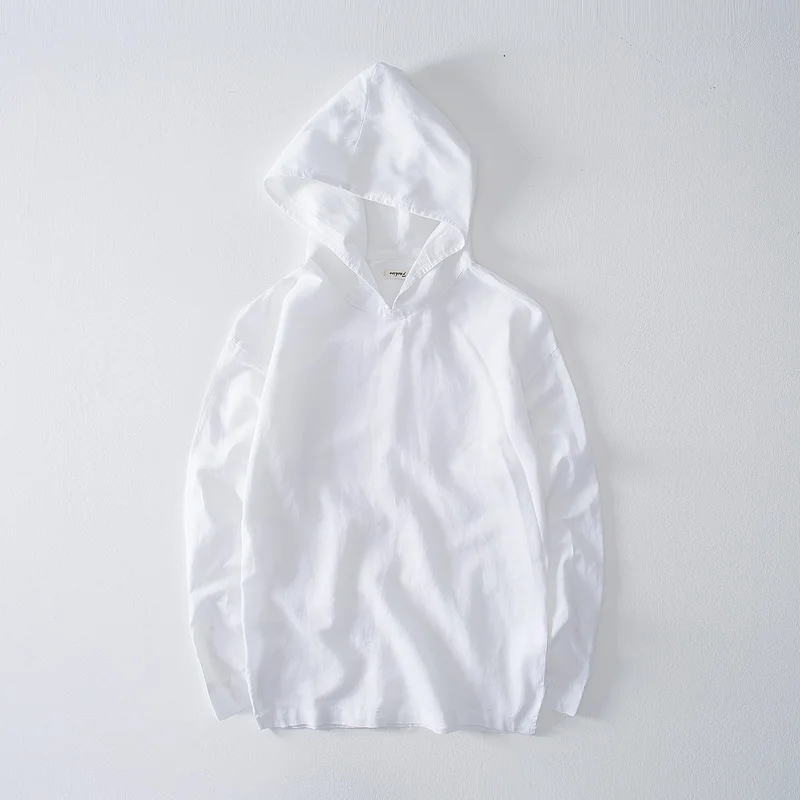 Designer new men's linen hooded simple solid straight long sleeve hoodies men white linen hoodie mens brand tops roupas ropa
Designer new men's linen hooded simple solid straight long sleeve hoodies men white linen hoodie mens brand tops roupas ropa