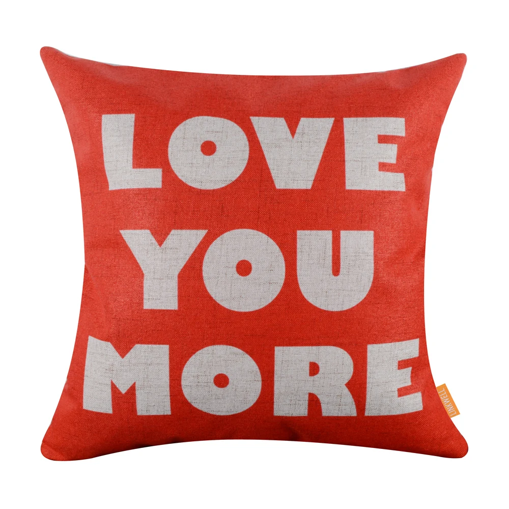 LINKWELL 45*45cm Fashion Valentine's Day Best Gift Red Love you More Linen Cushion Cover for Girlfriend Boyfriend
LINKWELL 45*45cm Fashion Valentine's Day Best Gift Red Love you More Linen Cushion Cover for Girlfriend Boyfriend