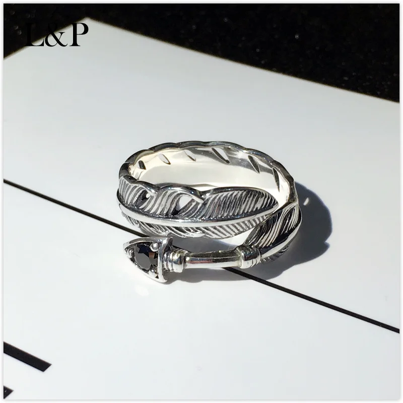 L&P 925 Sterling Silver Mix Macth Rings For Women Classic Feather Rings Fashion Punk Style Brand Fine
L&P 925 Sterling Silver Mix Macth Rings For Women Classic Feather Rings Fashion Punk Style Brand Fine