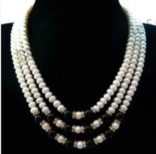 Natural freshwater cultured pearl 7-8mm white nearround pearl beads black agat round beads chain necklace 17-19inch BV35
Natural freshwater cultured pearl 7-8mm white nearround pearl beads black agat round beads chain necklace 17-19inch BV35
