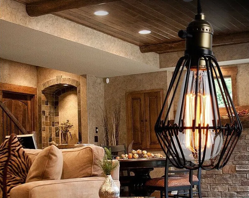 Classical 110-220v Retro Pendant Lamp With E27 Edison Bulb Loft Vintage Pendant Light,Antique cage Pendant Lamps
Classical 110-220v Retro Pendant Lamp With E27 Edison Bulb Loft Vintage Pendant Light,Antique cage Pendant Lamps