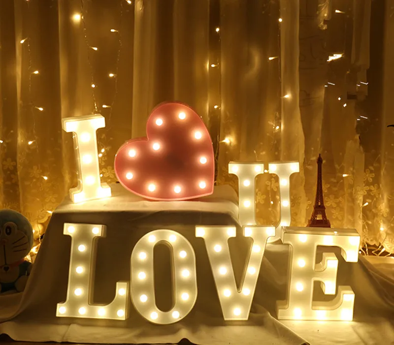 Free Shipping Fashion White PVC Letters Decor Night Light for Home Wall Hanging Ornament Wedding Event Decoration Props
Free Shipping Fashion White PVC Letters Decor Night Light for Home Wall Hanging Ornament Wedding Event Decoration Props