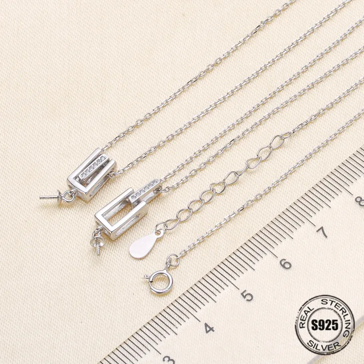 Necklace Pendant Findings S925 Sterling Silver Necklace Chain Settings Jewelry Parts Fittings Jewelry Making Charm Accessories
Necklace Pendant Findings S925 Sterling Silver Necklace Chain Settings Jewelry Parts Fittings Jewelry Making Charm Accessories