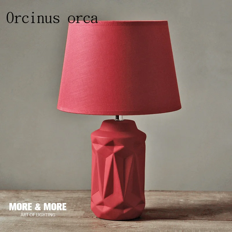 Nordic table lamp bedroom bedside ceramic simple modern warm and lovely warm bed lamp
Nordic table lamp bedroom bedside ceramic simple modern warm and lovely warm bed lamp