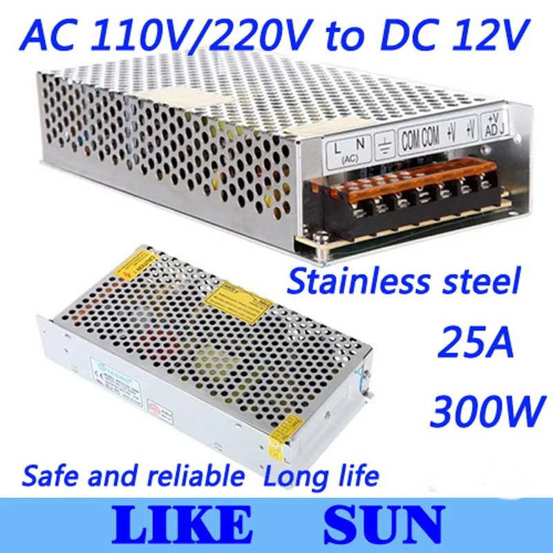 Высокое качество LED импульсный источник питания LED источник питания 12V 25A 300W трансформатор 100-240V Бесплатная доставка
Высокое качество LED импульсный источник питания LED источник питания 12V 25A 300W трансформатор 100-240V Бесплатная доставка