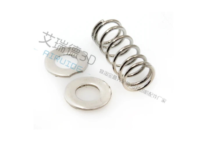 UM2 Ultimaker2 3D printer accessories heated bed adjustment spring+ hand twist knurled screw + gasket
UM2 Ultimaker2 3D printer accessories heated bed adjustment spring+ hand twist knurled screw + gasket